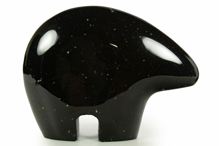 Carved Black Basalt Zuni Bear - California #344886